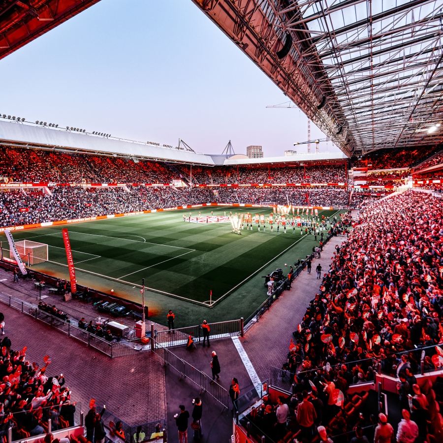 Voetbalwedstrijd PSV-Ajax